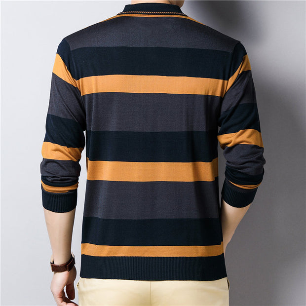 West Louis™ Polo Striped Knitwear Pullover