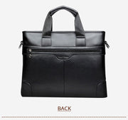 West Louis™ Men's Designer Leather Business Briefcase