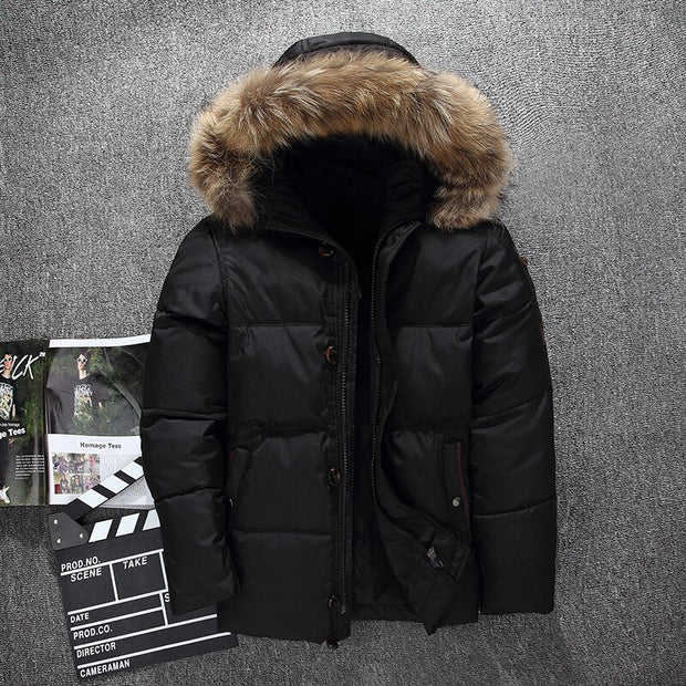 West Louis™ Fur Hood Winter Down Jacket