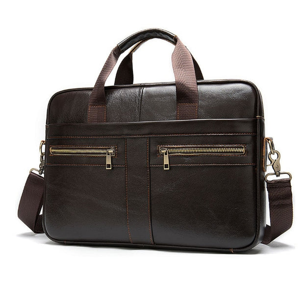 West Louis™ Men's Vintage Leather Briefcase