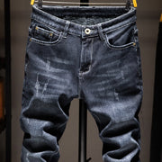 West Louis™ Designer Trendy Dark Blue Jeans