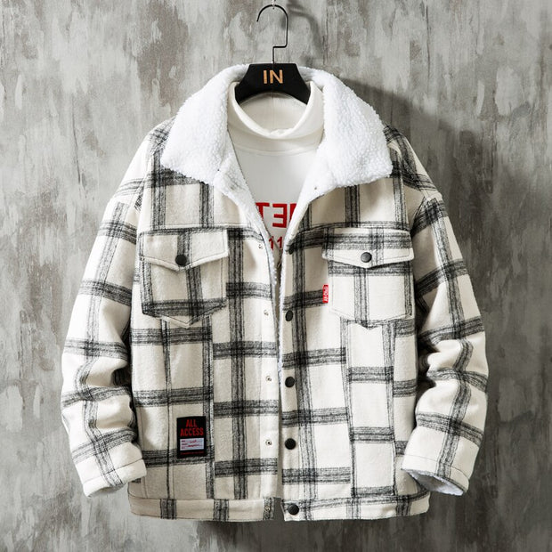 West Louis™ Winter Flannel Plaid Cotton Jacket
