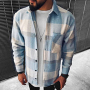 West Louis™ Vintage Fashion Button Long Plaid Shirt