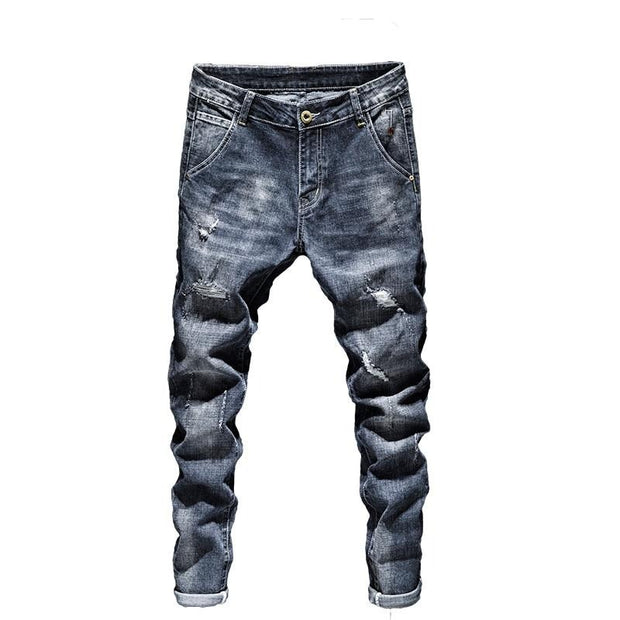 West Louis™ Stretch Slim Fit Distressed Jeans