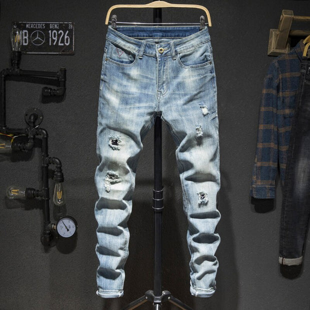 West Louis™ Ripped Retro Streetwear Jeans