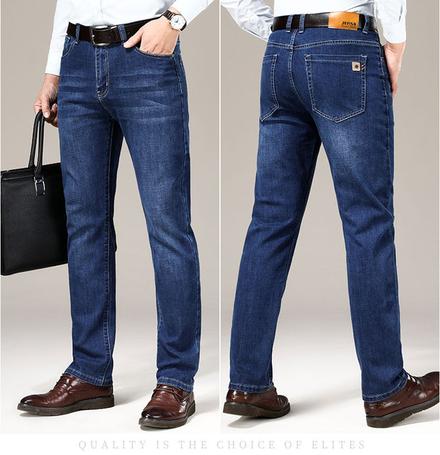 West Louis™ Business Fashion Stretch Straight Work Jeans