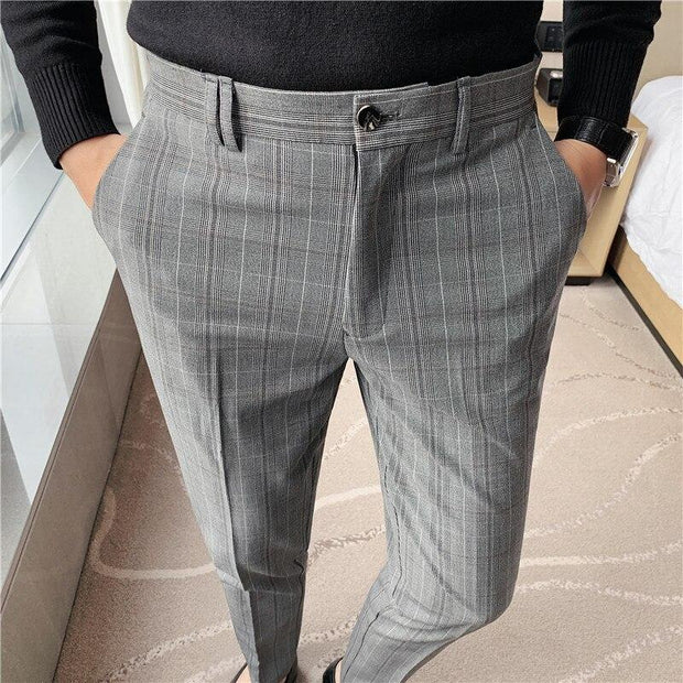 West Louis™ Plaid Gentleman Checked England Pants