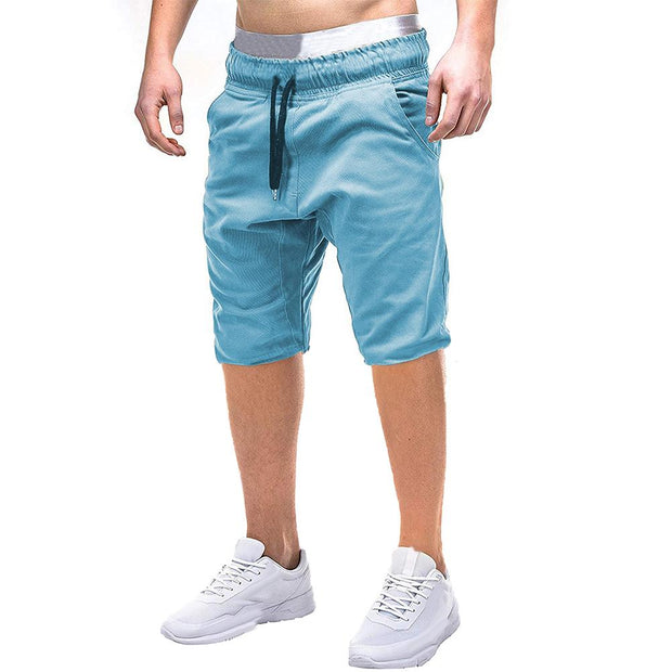 West Louis™ Brand Breathable Cotton Drawstring Short