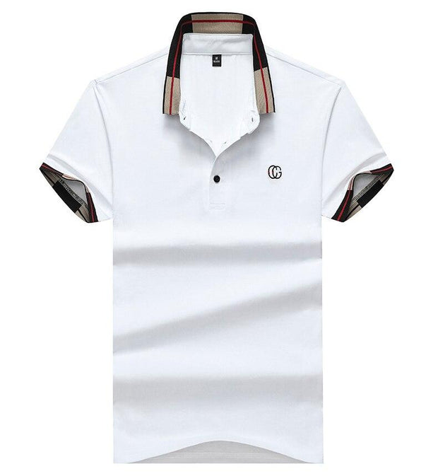 West Louis™ Solid Color Short Sleeved Polo