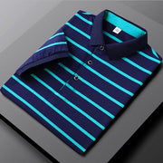 West Louis™ Slim Fit Striped Polo Shirt