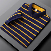 West Louis™ Slim Fit Striped Polo Shirt