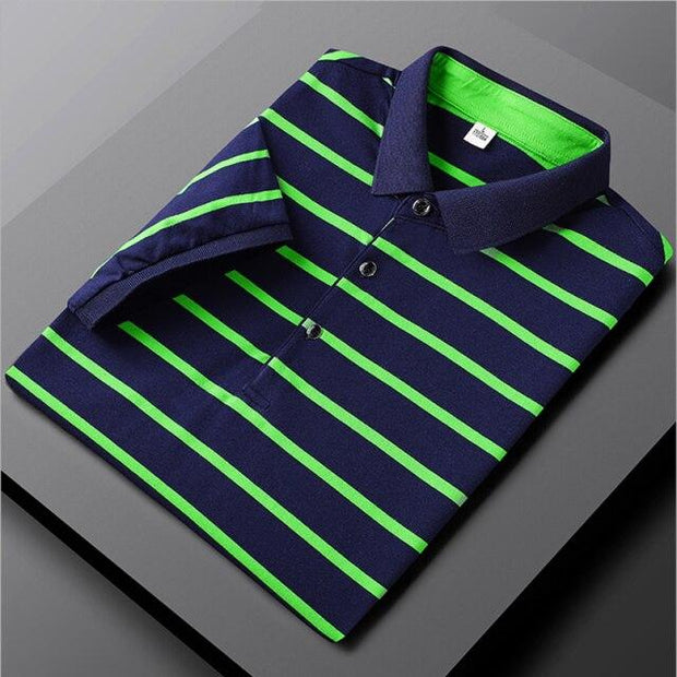 West Louis™ Slim Fit Striped Polo Shirt