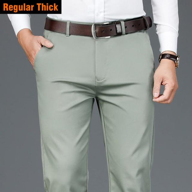 West Louis™ Classic Style Business Fashion Cotton Pants