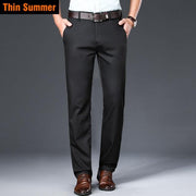 West Louis™ Classic Style Business Fashion Cotton Pants