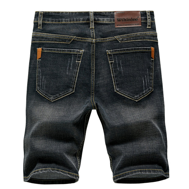 West Louis™ Thin Section Fashion Slim Business Jeans Shorts