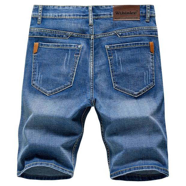 West Louis™ Thin Section Fashion Slim Business Jeans Shorts