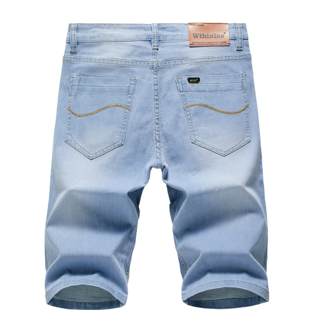 West Louis™ Thin Section Fashion Slim Business Jeans Shorts