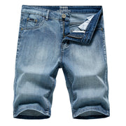 West Louis™ Thin Section Fashion Slim Business Jeans Shorts