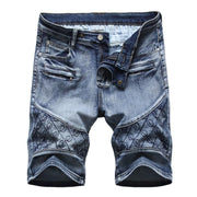 West Louis™ Washed Five-Point Zipper Shorts Jeans