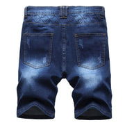 West Louis™ Washed Five-Point Zipper Shorts Jeans