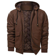 West Louis™ Brand PU Faux Leather Outerwear Jacket