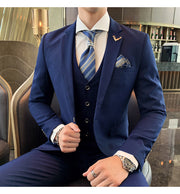 West Louis™ Brand Business Casual Slim Fit 3 Piece Suit