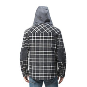 West Louis™ Winter Casual Plaid Hooded Velvet Jacket