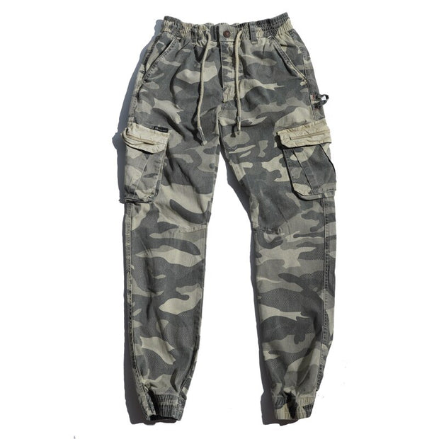 West Louis™ Multi-Pocket Color Camo Jogging Pants