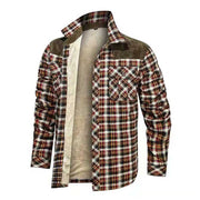 West Louis™ Designer Winter Fleece Lumberjack Plaid Shirt