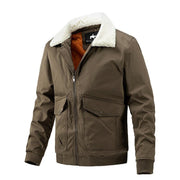 West Louis™ West Fur Collar Warm Windbreaker Jacket