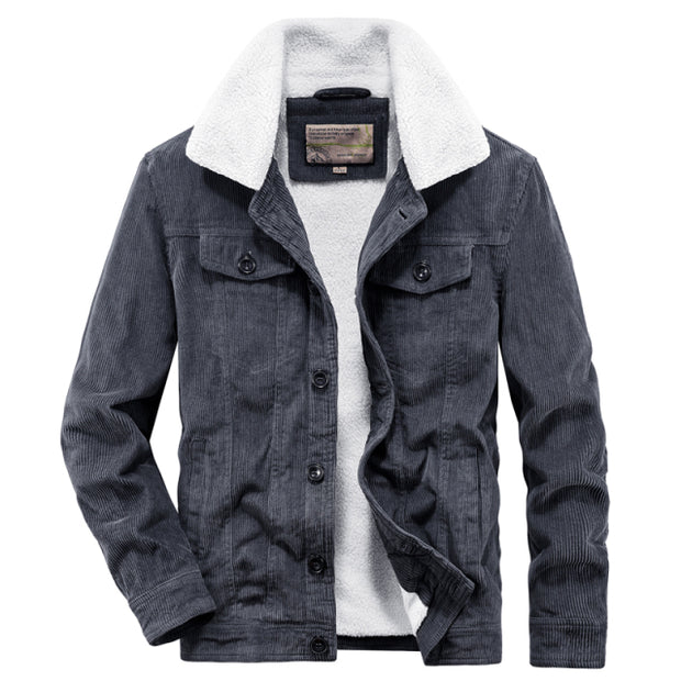 West Louis™ Winter Warm Corduroy Denim Jacket