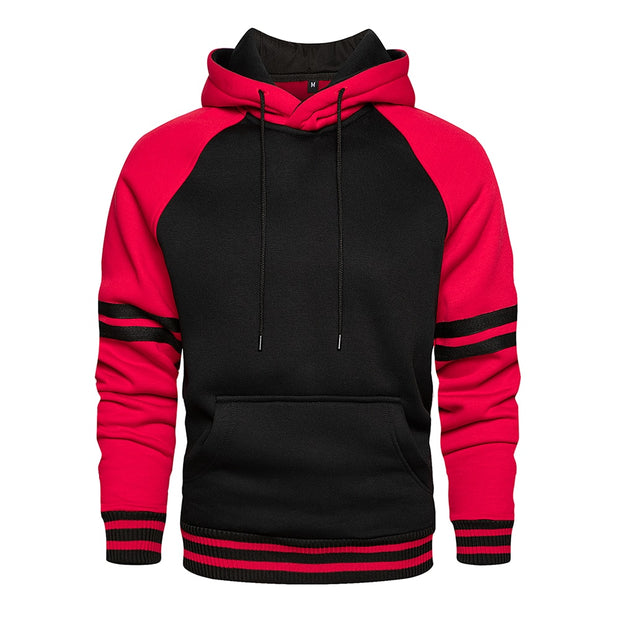 West Louis™ Thick Pure Color Velvet Fabrics Hoodie