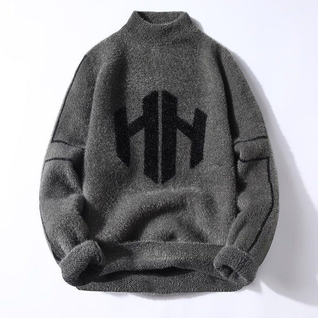 West Louis™ Winter Knitted Mink Fleece Sweater