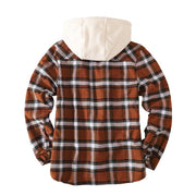 West Louis™ Plaid Fleece Pocket Warm Jacket