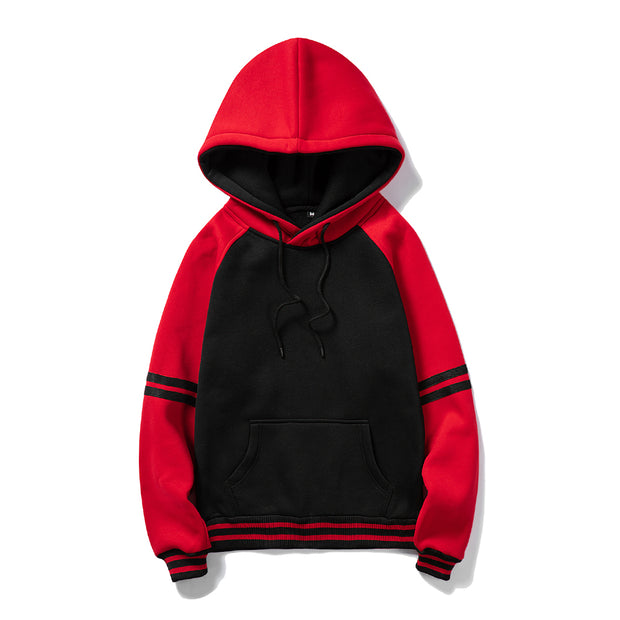 West Louis™ Thick Pure Color Velvet Fabrics Hoodie