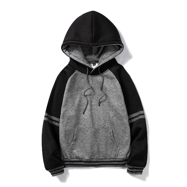 West Louis™ Thick Pure Color Velvet Fabrics Hoodie