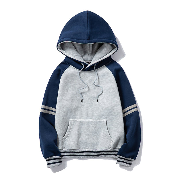 West Louis™ Thick Pure Color Velvet Fabrics Hoodie