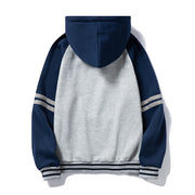 West Louis™ Thick Pure Color Velvet Fabrics Hoodie