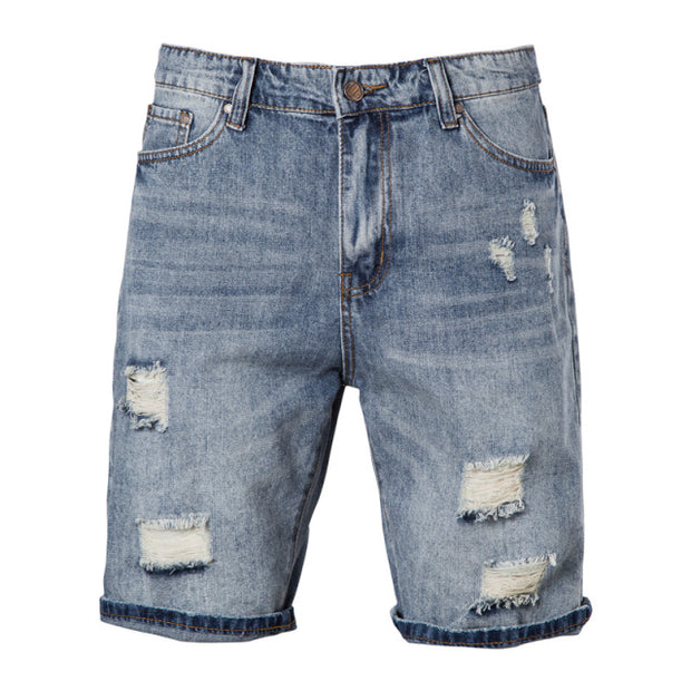 West Louis™ Designer Summer Denim Jean Shorts