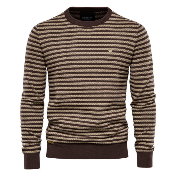 West Louis™ Designer High Quality Spliced Cotton Pullover