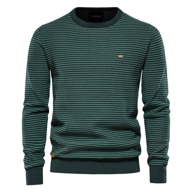 West Louis™ Designer High Quality Spliced Cotton Pullover