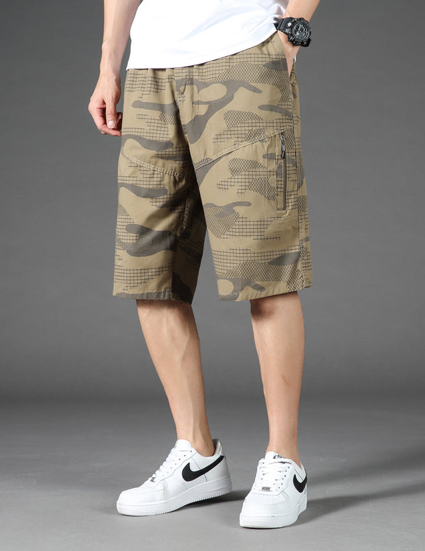 West Louis™ Summer Elastic Waist Camouflage Shorts