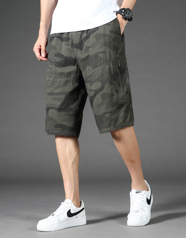 West Louis™ Summer Elastic Waist Camouflage Shorts