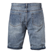 West Louis™ Designer Summer Denim Jean Shorts