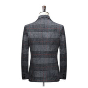 West Louis™ Fashion Plaid Business Suit Jacket Blazer