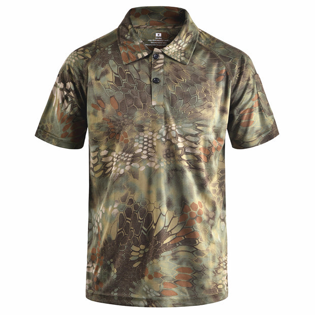 West Louis™ Typhon Multicam Fast Dry Tactical Camouflage Polo Shirt