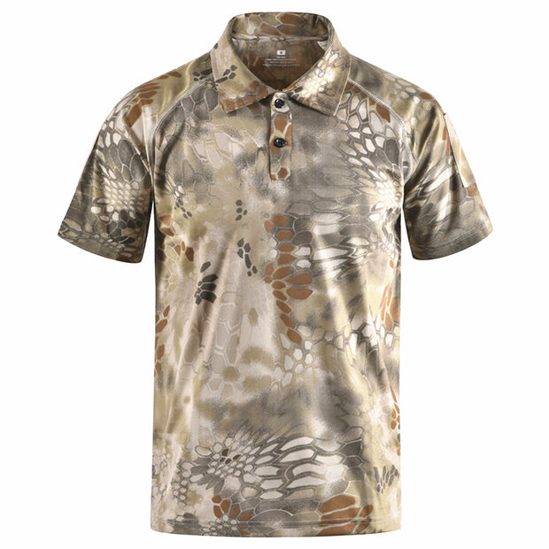 West Louis™ Typhon Multicam Fast Dry Tactical Camouflage Polo Shirt