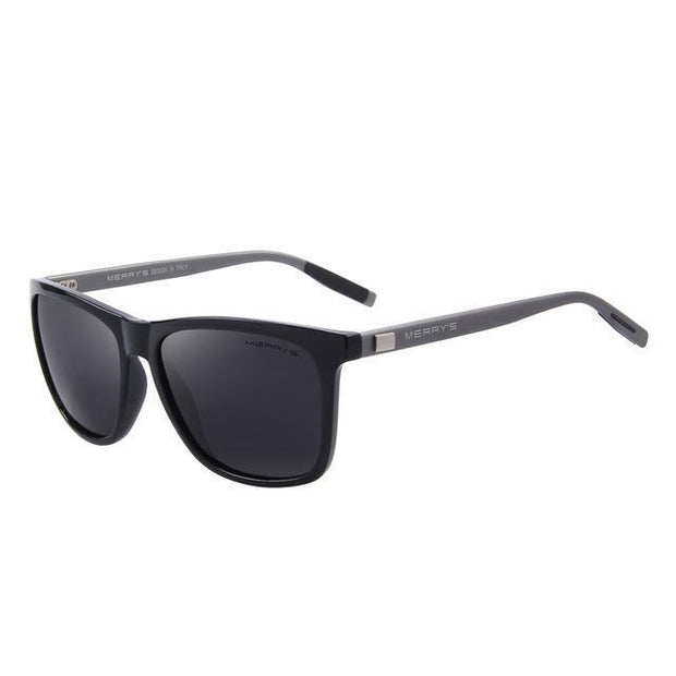 West Louis™ Retro Aluminum Sunglasses Polarized Black - West Louis