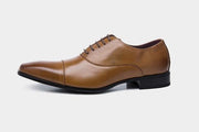 West Louis™  Luxury Genuine Leather Formal Oxfords light brown / 7.5 - West Louis