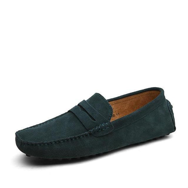 West Louis™ Loafers Moccasins Slip On Men Flats Blackish green / 6.5 - West Louis